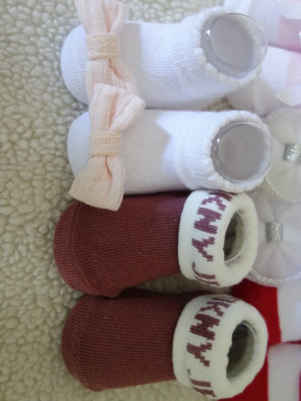 14 New Pairs of Infant Baby Girl Dress Socks Incl. DKNY & Laura Ashley Ruffles B